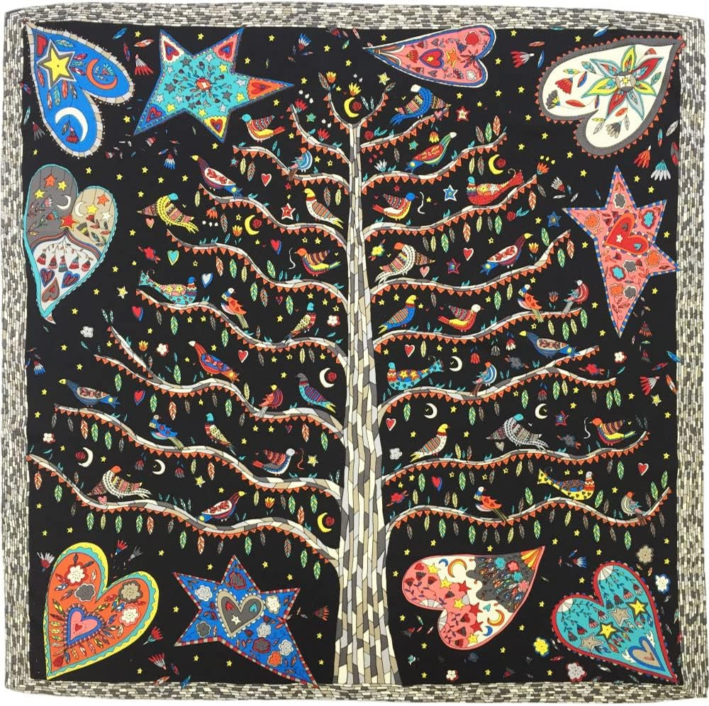 Julunar Silk like Head Scarf for Women - Satin Large Hair Scarves - 35" Square Silk Hair Wrap for Sleeping with Gift Packed