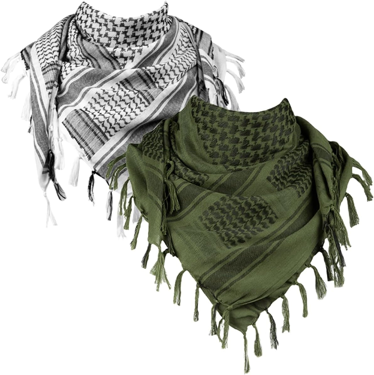 FREE SOLDIER Scarf Military Shemagh Tactical Desert Keffiyeh Head Neck Scarf Arab Wrap with Tassel for Men Women