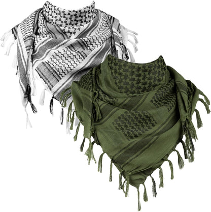 FREE SOLDIER Scarf Military Shemagh Tactical Desert Keffiyeh Head Neck Scarf Arab Wrap with Tassel for Men Women