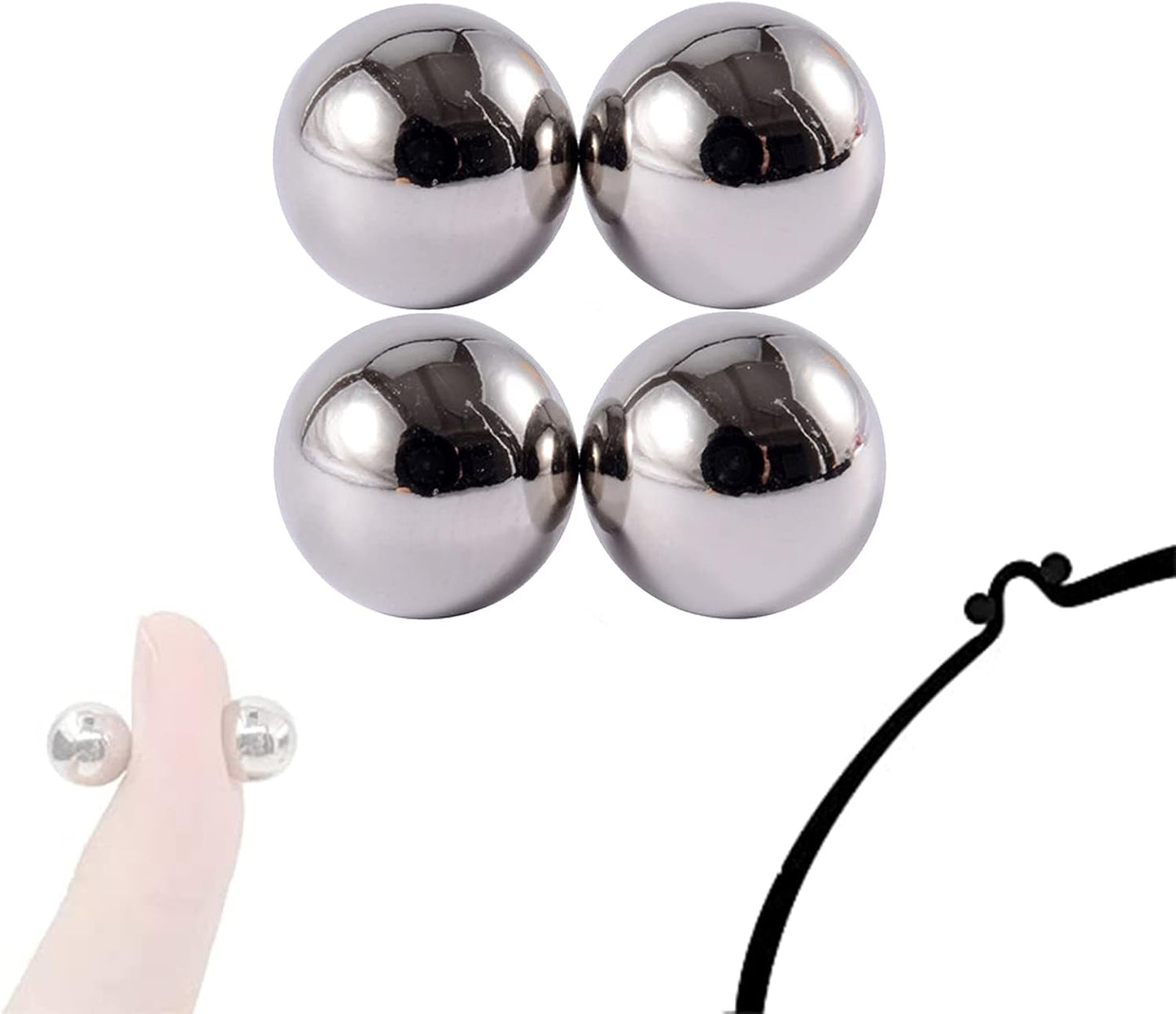 Magnet Balls Nose Studs, Ear Studs, Labret Lip Studs, Stainless Steel Non Piercing Body Jewelry