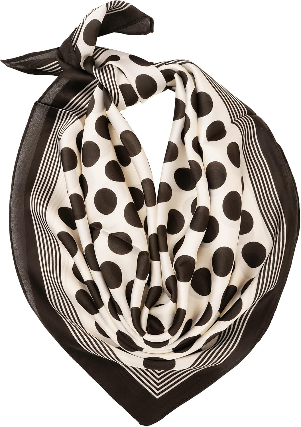 YOUR SMILE Silk like Scarf Square Satin Hair Scarf Fashion Neck Scarfs for Women 27'' X 27''