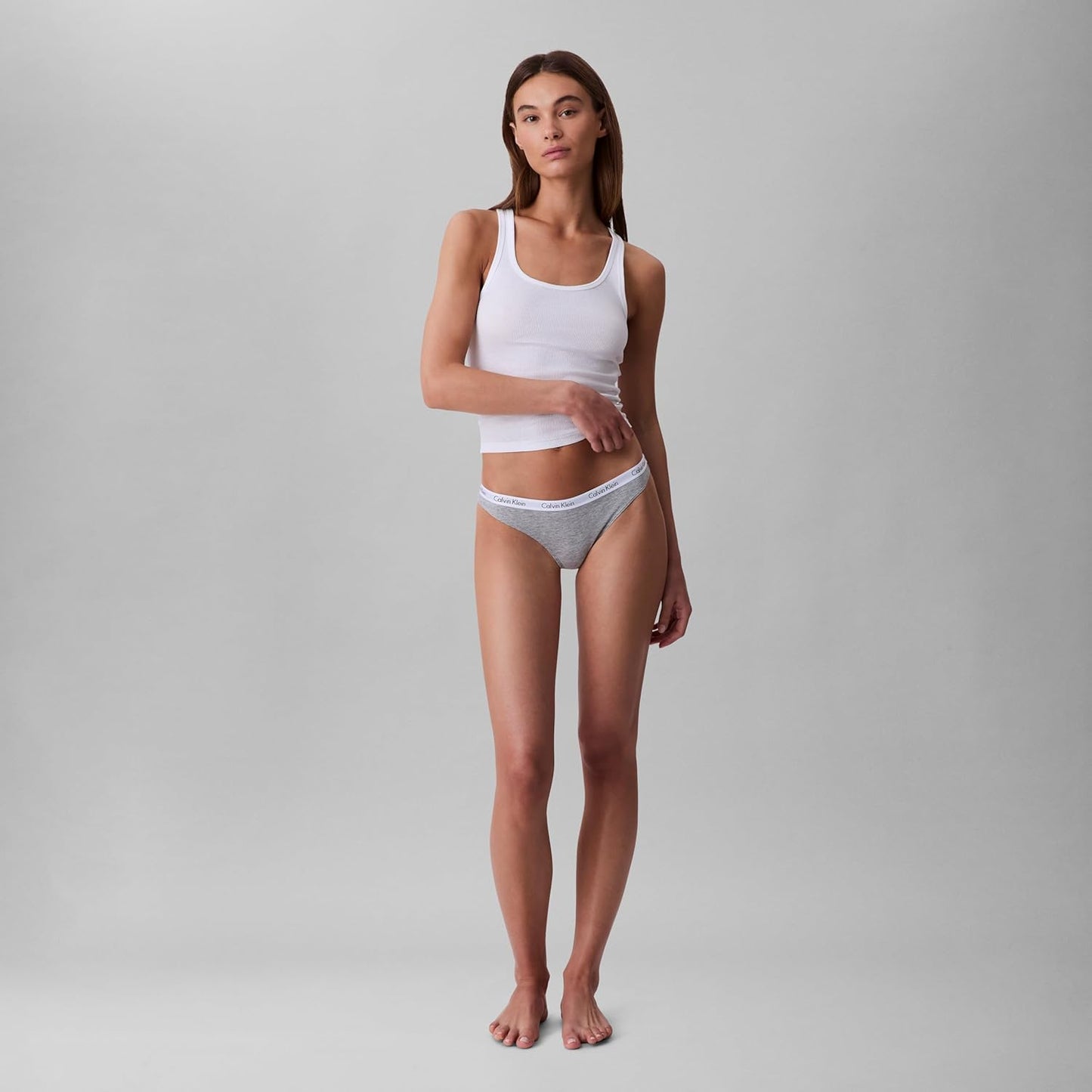 Calvin Klein Carousel cotton thong front view design
