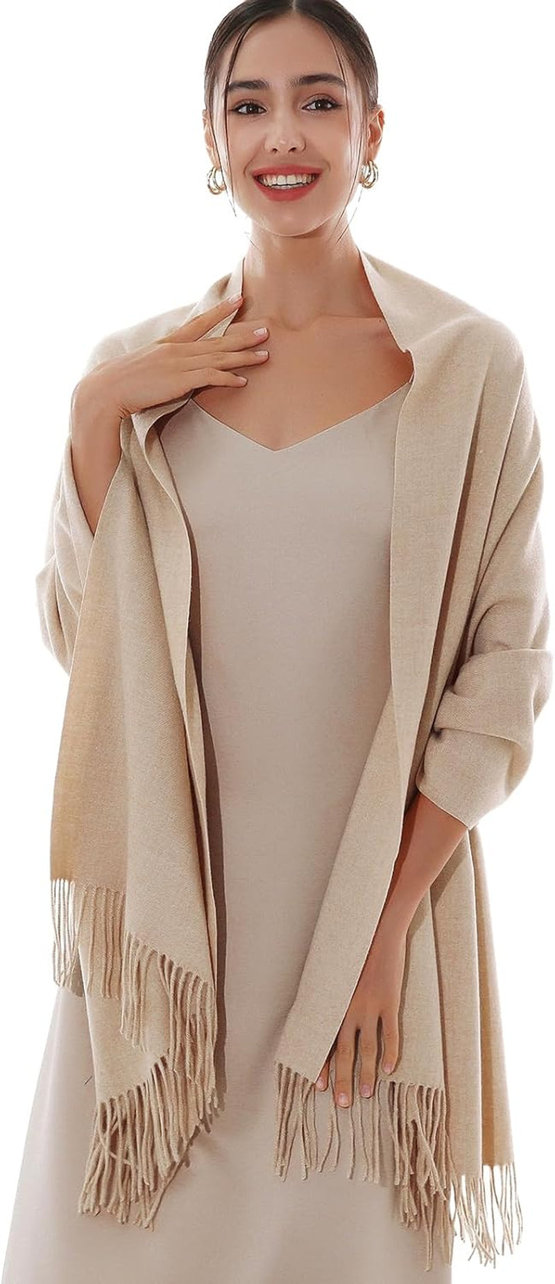 RIIQIICHY Winter Scarfs for Women Pashmina Shawls Wraps for Evening Dresses Large Warm Soft Scarves