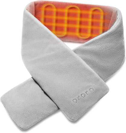 ORORO Heated Scarf, up to 12 Hours of Warmth, Heated Neck Warmer with Rechargeable Battery