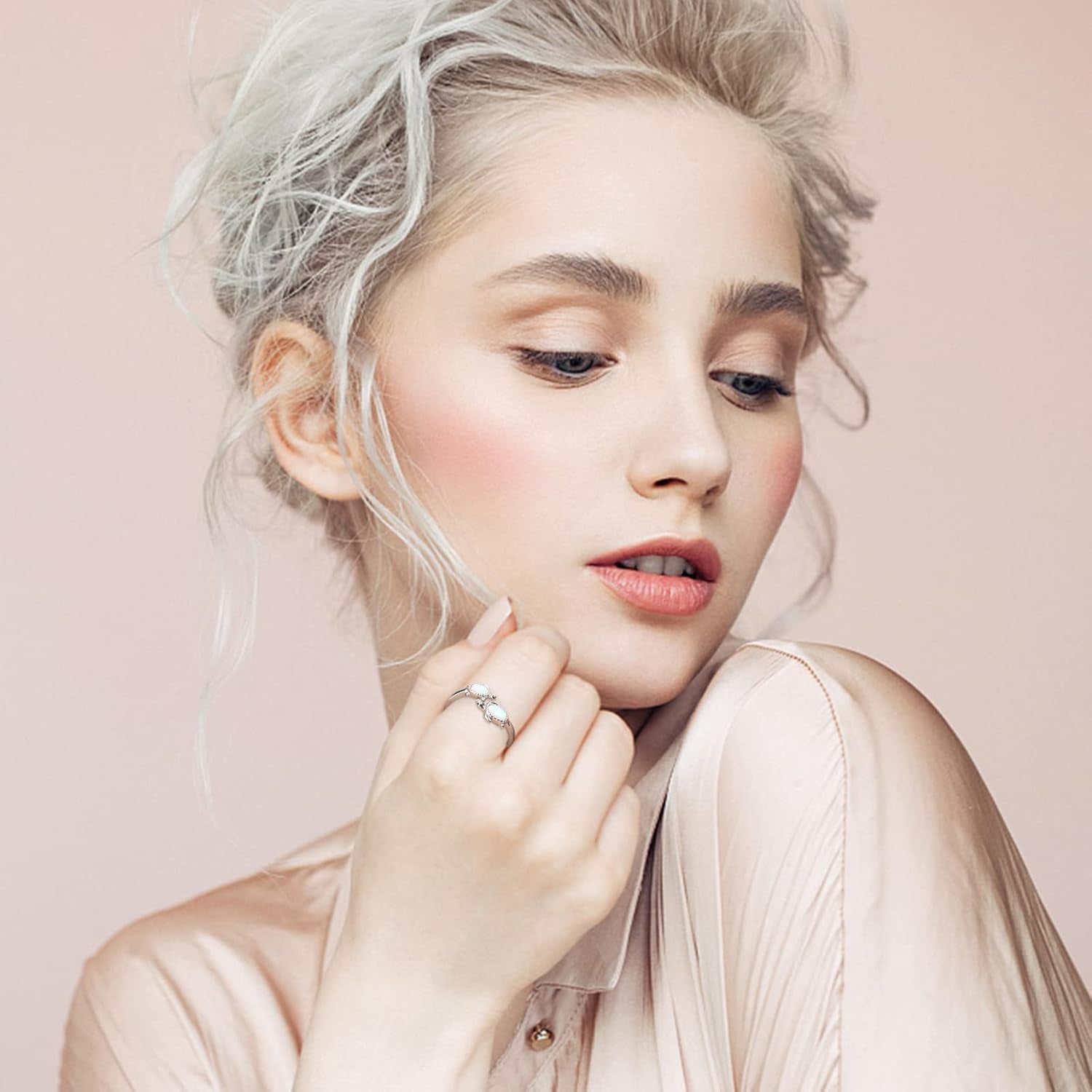 925-Sterling-Silver Opal/Turquoise Sea Turtle/Dolphin/Sea Life Ring - Inspirational I Love You Forever Adjustable Open Nature Ocean Mother Daughter Ring Cute Animal Jewelry Gifts for Women