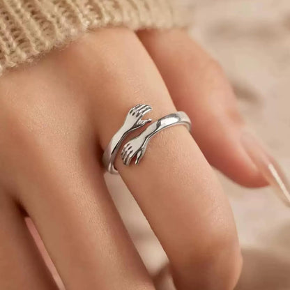 Non-tarnish daughter ring on woman's hand