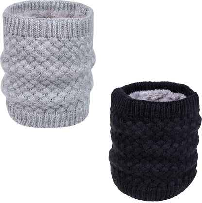 Loritta Neck Warmer Winter Warm Infinity Scarf Double-Layer Thick Fleece Windproof Scarves for Women Men