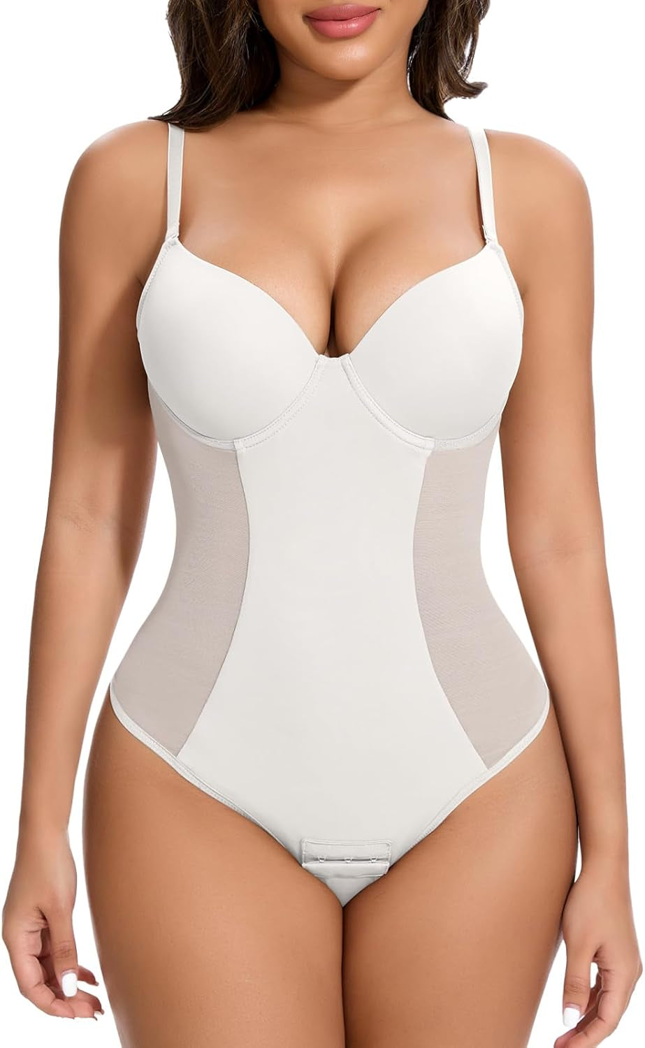 SHAPERIN bodysuit shapewear showing tummy smoothing technology