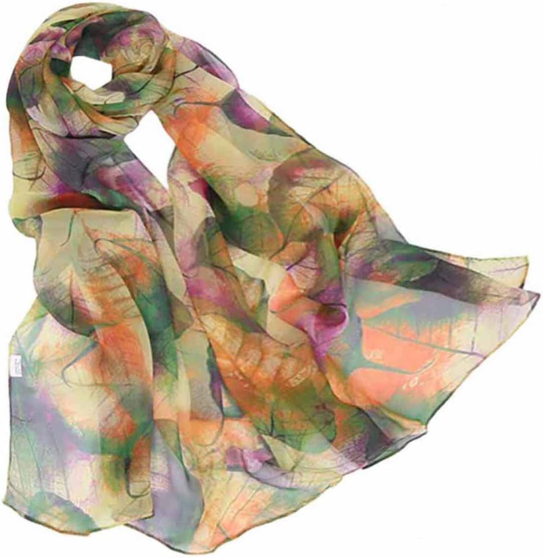 Pokeedioty Scarfs for Women Lightweight Scarves Elegant Floral Pattern Sheer Scarfs Shawls Wraps