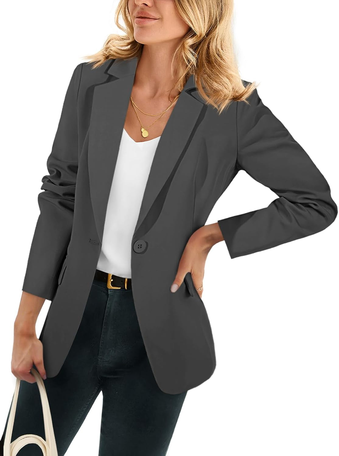 Lightweight women's blazer jacket for spring and fall