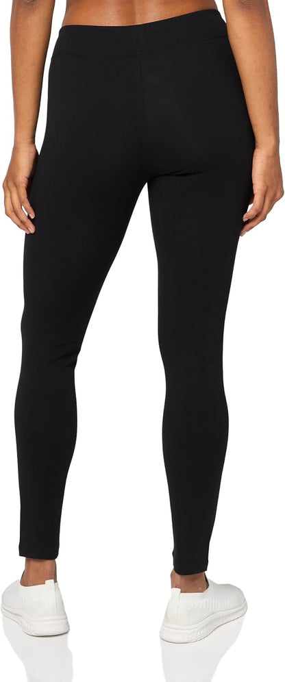 Close-up of stretchy comfortable waistband on women's cotton leggings