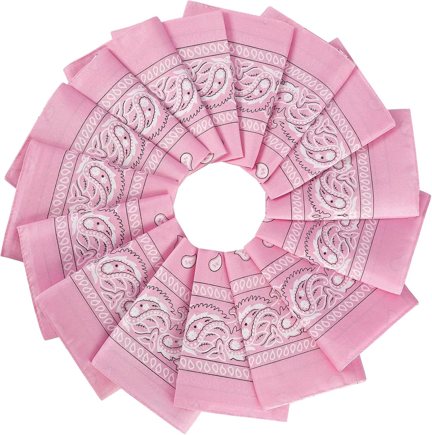 16Pcs Bandanas Multi-Purpose Party Outdoor Favor Scarf Headband Handkerchiefs for Women Men Boy Girls