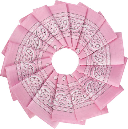 16Pcs Bandanas Multi-Purpose Party Outdoor Favor Scarf Headband Handkerchiefs for Women Men Boy Girls