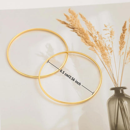 PEARLADA 18K Gold Cuff Bracelet for Women, Chunky Open Bangle Adjustable Bracelet, Trendy Statement Jewelry