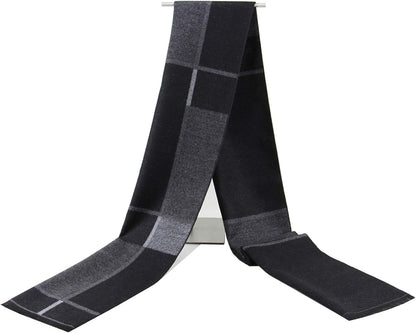 Men'S Scarves Classic Arrival Winter Plaid Scarf Tassel Edge Soft Warm Scarf