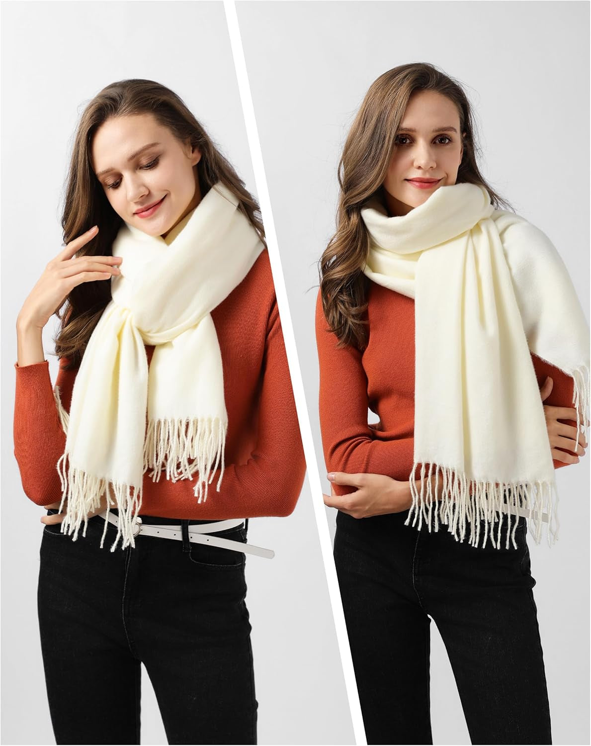 Scarfs for Women Pashmina Shawls and Wraps for Evening Dress Bridesmaid Wedding Bridal Winter Warm Long Large Scarves