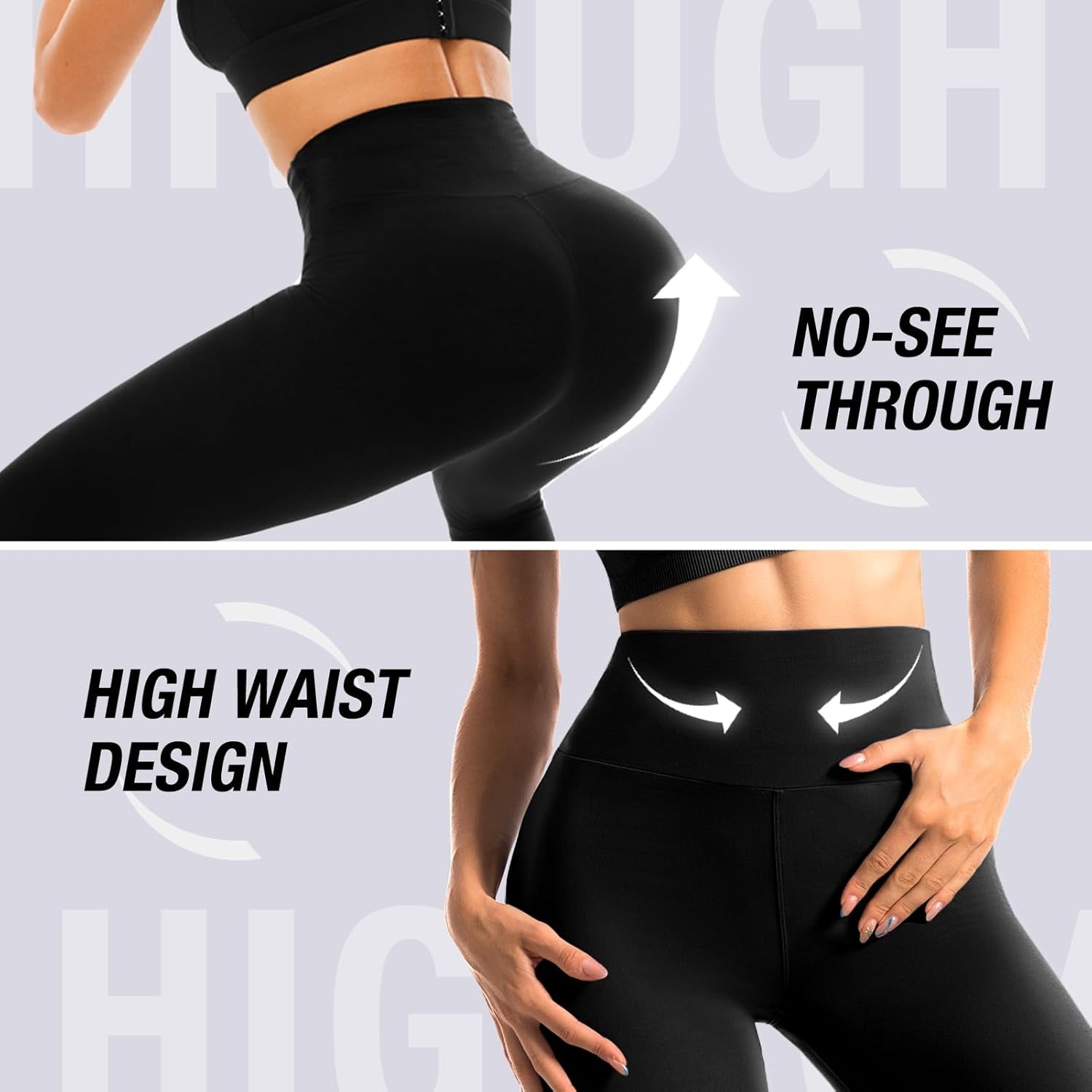 Buttery soft workout yoga leggings high-waist loungewear style