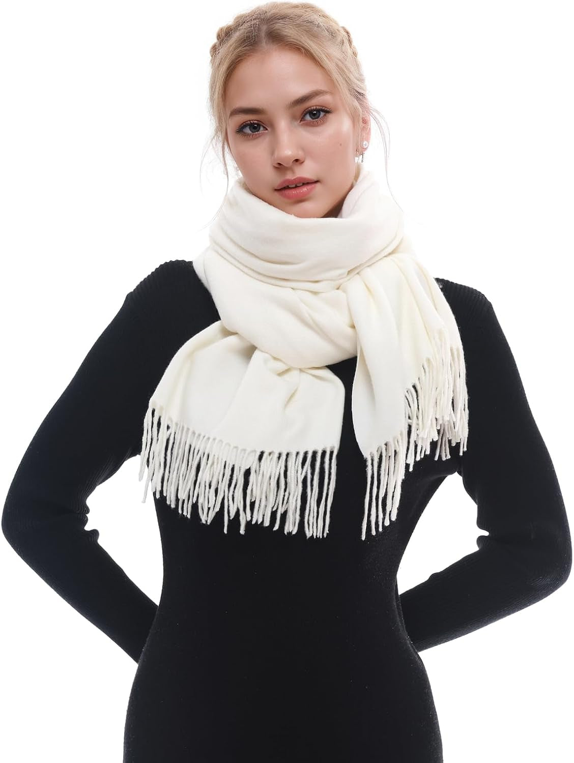 RIIQIICHY Scarf for Women Scarves and Wraps Winter Warm Pashmina Shawl for Cold Weather