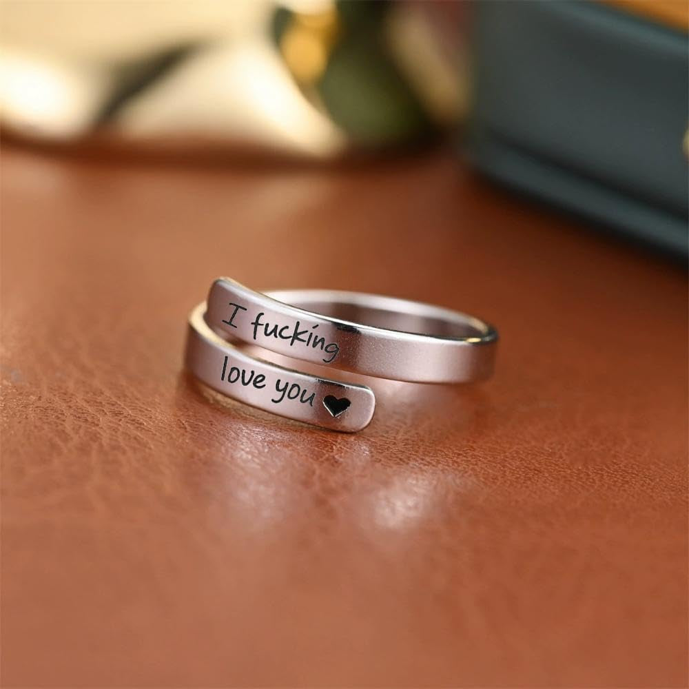 Women's inspirational love ring from LIU JUN brand