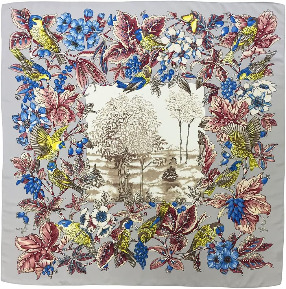 Julunar Silk like Head Scarf for Women - Satin Large Hair Scarves - 35" Square Silk Hair Wrap for Sleeping with Gift Packed