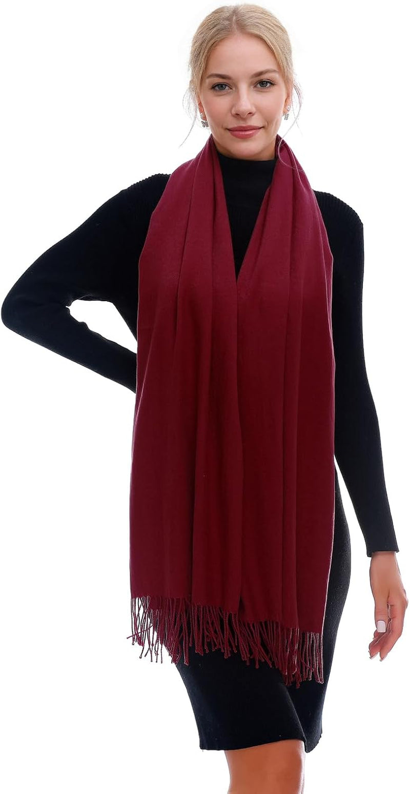 RIIQIICHY Scarf for Women Scarves and Wraps Winter Warm Pashmina Shawl for Cold Weather