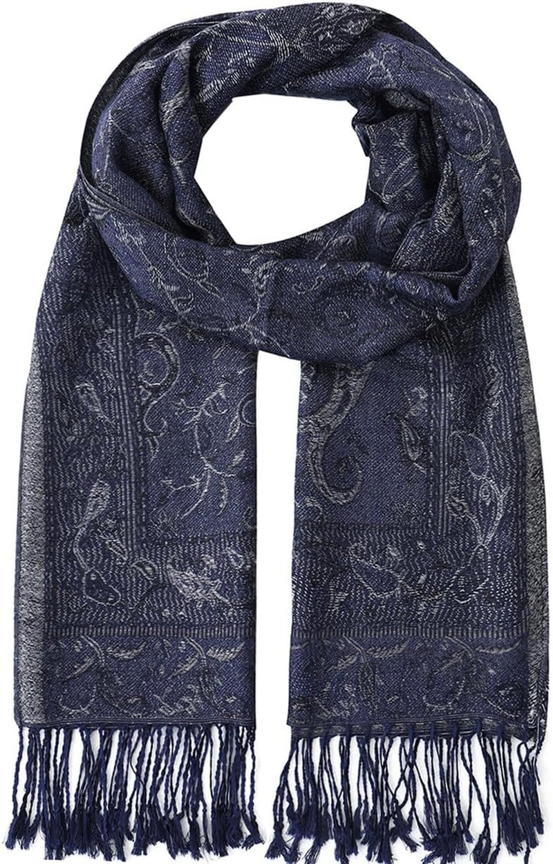 Umjetnost Womens Soft Silky Pashmina Rave Scarf Paisley Pattern Pashmina Shawl Wrap with Fringes
