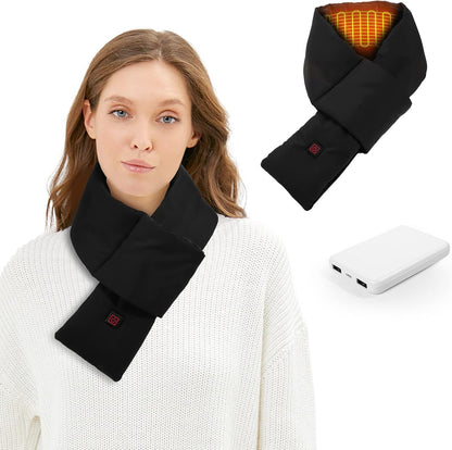 2024 Upgraded Heated Scarf for Men/Women Three Temp Settings with 5000Mah Power Bank