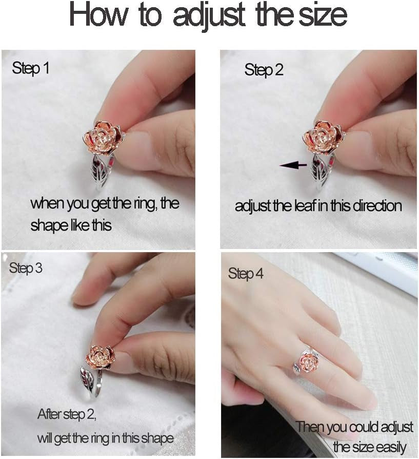 Sterling silver women's ring with flower accent detail