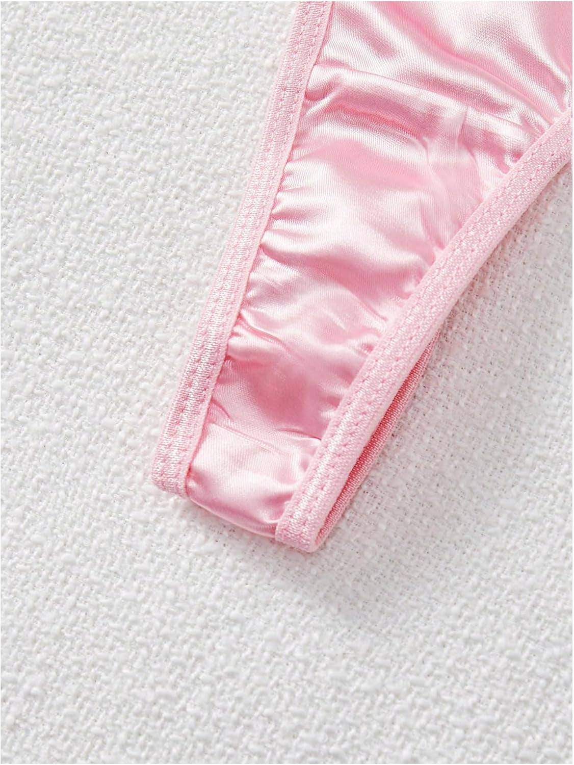 Sexy satin women's thong underwear full product view