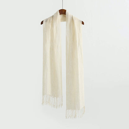 Jeelow Lightweight Summer Scarf Light Shawl Wrap Linen Feel Scarves for Men and Women Apparel & Accessories > Clothing Accessories > Scarves & Shawls Jeelow   