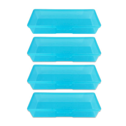Beauticom Personal Box Storage Case for Professional Manicurist Nails Pedicure (Large Size) (4 Pieces Mix Color, Mix Color: Pink, Blue, Frosted, Purple) Health & Beauty > Personal Care > Cosmetics > Cosmetic Tools > Nail Tools Beauticom BLUE 4 Pieces 