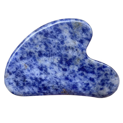 Fekuar Natural Green Jade Gua Sha Massage Tool for Body Skin Facial, Crystal Scraping Board for SPA Acupuncture Therapy Trigger Point Treatment Health & Beauty > Personal Care > Cosmetics > Cosmetic Tools > Skin Care Tools Fekuar Blue White Sodalite  