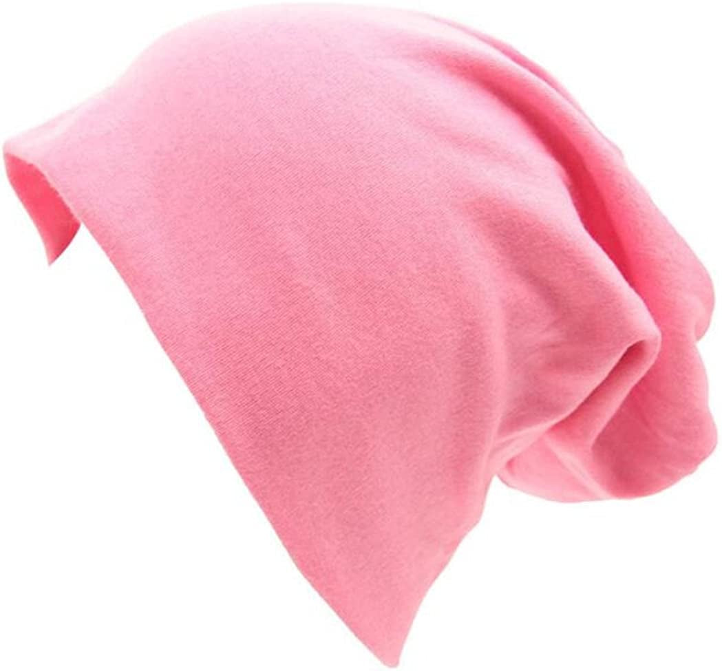 Century Star Unisex Baggy Lightweight Hip-Hop Soft Cotton Slouchy Stretch Beanie Hat Apparel & Accessories > Clothing Accessories > Headwear Century Star 01 Pink a One Size 