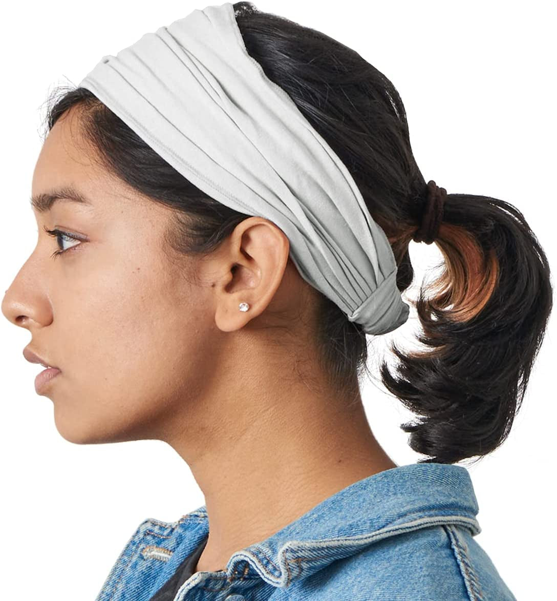 CCHARM Headband Bandana Japanese Style - Mens Head Wrap Womens Hair Band by Casualbox Apparel & Accessories > Clothing Accessories > Bandanas & Headties CCHARM Light Gray Medium 