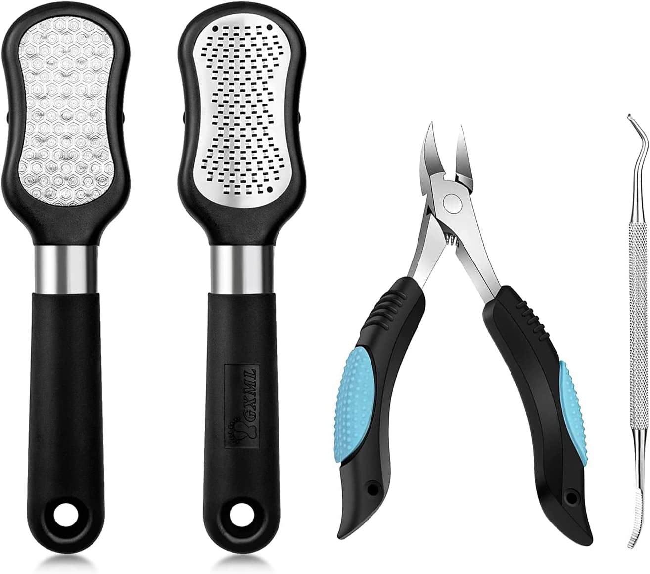 CGBE Callus Remover for Feet Foot Scrubber and Double-Side Dead Skin Storage Pedicure Tools for Foot Care Surgical Grade Stainless Steel Foot File for Foot Spa（One Pack with Two-Side） Health & Beauty > Personal Care > Foot Care CGBE 3 Packs  