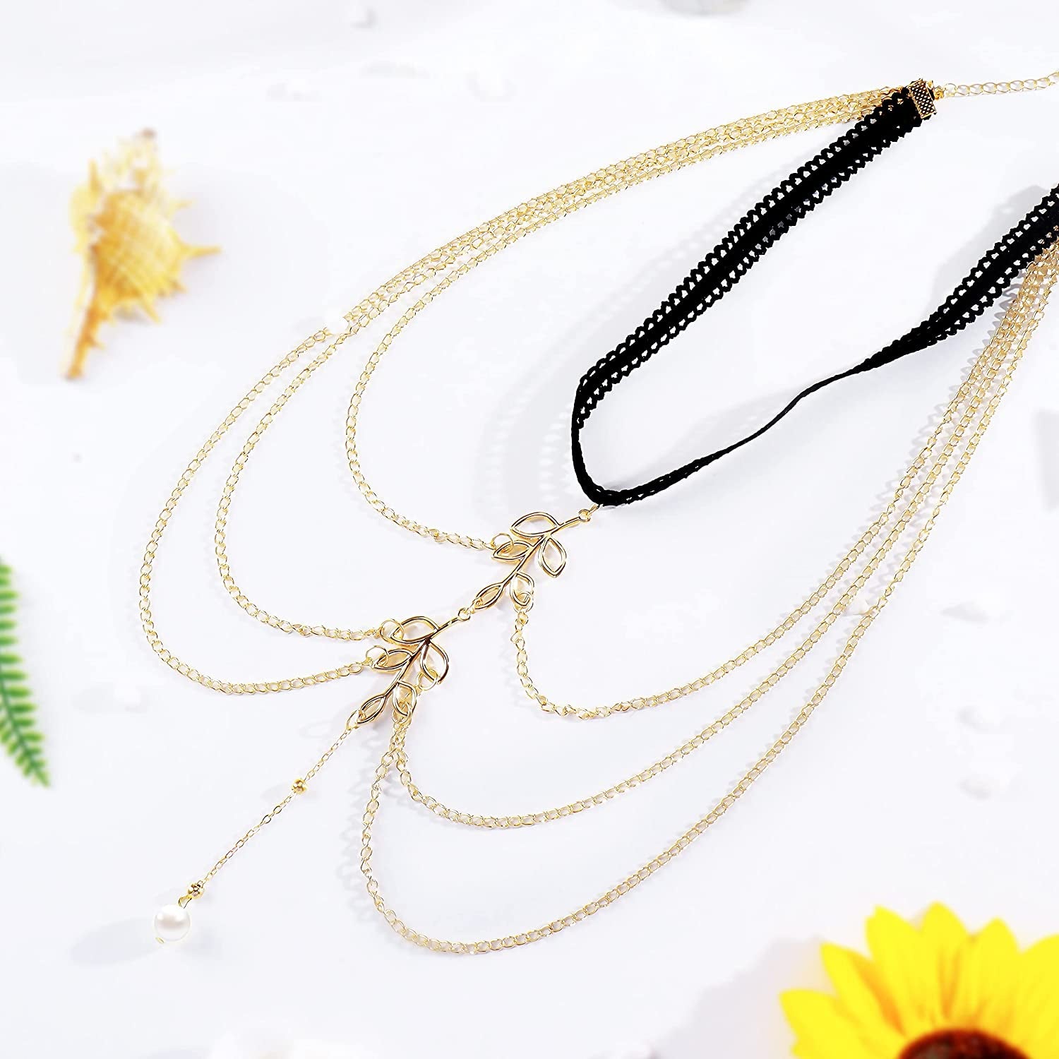 Snake Leg Chain for Women Thigh Chain for Girls Gold Snake Pendant Boho Body Chain for Beach Summer Holiday Apparel & Accessories > Jewelry > Body Jewelry HUASAI   