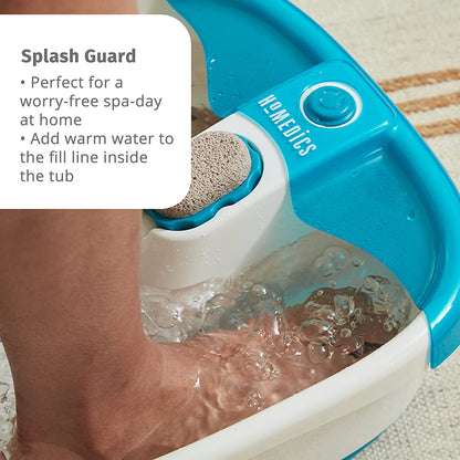 Homedics Bubble Mate Foot Spa, Toe Touch Controlled Foot Bath with Invigorating Bubbles and Splash Proof, Raised Massage Nodes and Removable Pumice Stone Health & Beauty > Personal Care > Foot Care Homedics   