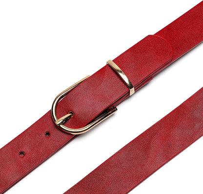 Earnda Women'S Faux Leather Chic Belt for Ladies Jeans Apparel & Accessories > Clothing Accessories > Belts Earnda   