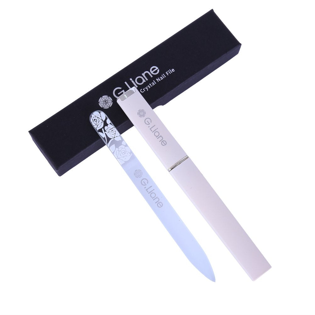 Best Crystal Nail File Set – G.Liane Professional Nail File Manicure Pedicure Kit for Natural Nails Acrylic Nails Gels Nails Manicure Tools for Home and Salon (Rose White) … Health & Beauty > Personal Care > Cosmetics > Cosmetic Tools > Nail Tools G.Liane Rose White  