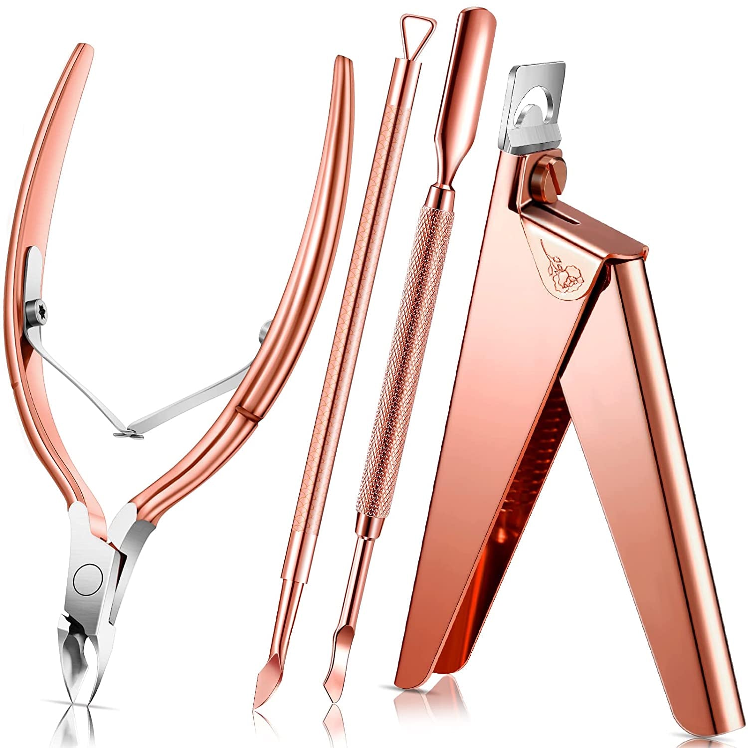 Nail Clippers for Acrylic Nails, Acrylic Nail Clipper, Nail Cutter, False Nail Tips Clipper Set, Stainless Steel Rainbow Color Nail Manicure Set for Salon Home Nail Art (Rainbow Color) Health & Beauty > Personal Care > Cosmetics > Cosmetic Tools > Nail Tools Mudder Rose Gold  