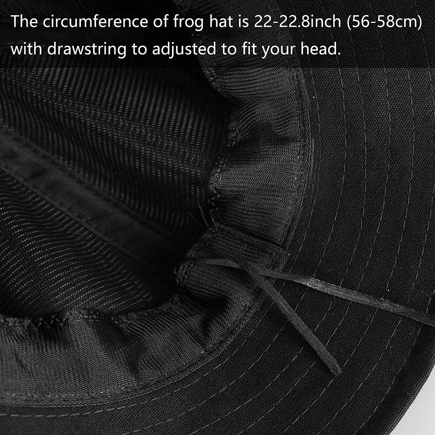 SAOROPEB Frog Hat for Adult Teens, Cute Frog Bucket Hat, Cotton Bucket Hat Funny Hat Fisherman Hat for Men Women Apparel & Accessories > Clothing Accessories > Hats SAOROPEB   