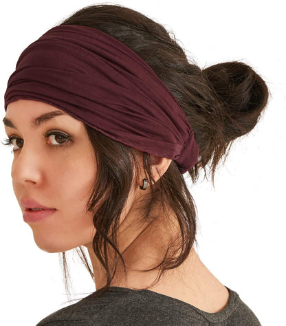 CCHARM Headband Bandana Japanese Style - Mens Head Wrap Womens Hair Band by Casualbox Apparel & Accessories > Clothing Accessories > Bandanas & Headties CCHARM Maroon Medium 
