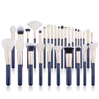 Jessup Brush Set Make up Brushes Powder Brush Face Lip Make-Up Brush Professional Beauty Brush Tools&Kits 30 Pcs Prussian Blue T470 Health & Beauty > Personal Care > Cosmetics > Cosmetic Tools > Makeup Tools Jessup Blue  