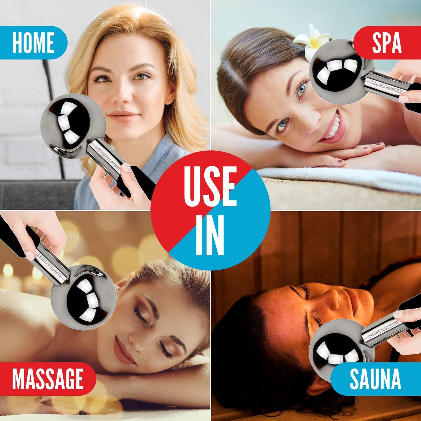 Ice Globes for Facials | Unbreakable Steel Cooling Roller | Cryo Sticks for Face | Massager for Face Neck & Eyes | Skin Care for Dark Circles, Puffiness, Wrinkles, Collagen Production Health & Beauty > Personal Care > Cosmetics > Cosmetic Tools > Skin Care Tools PRIME Fitness   
