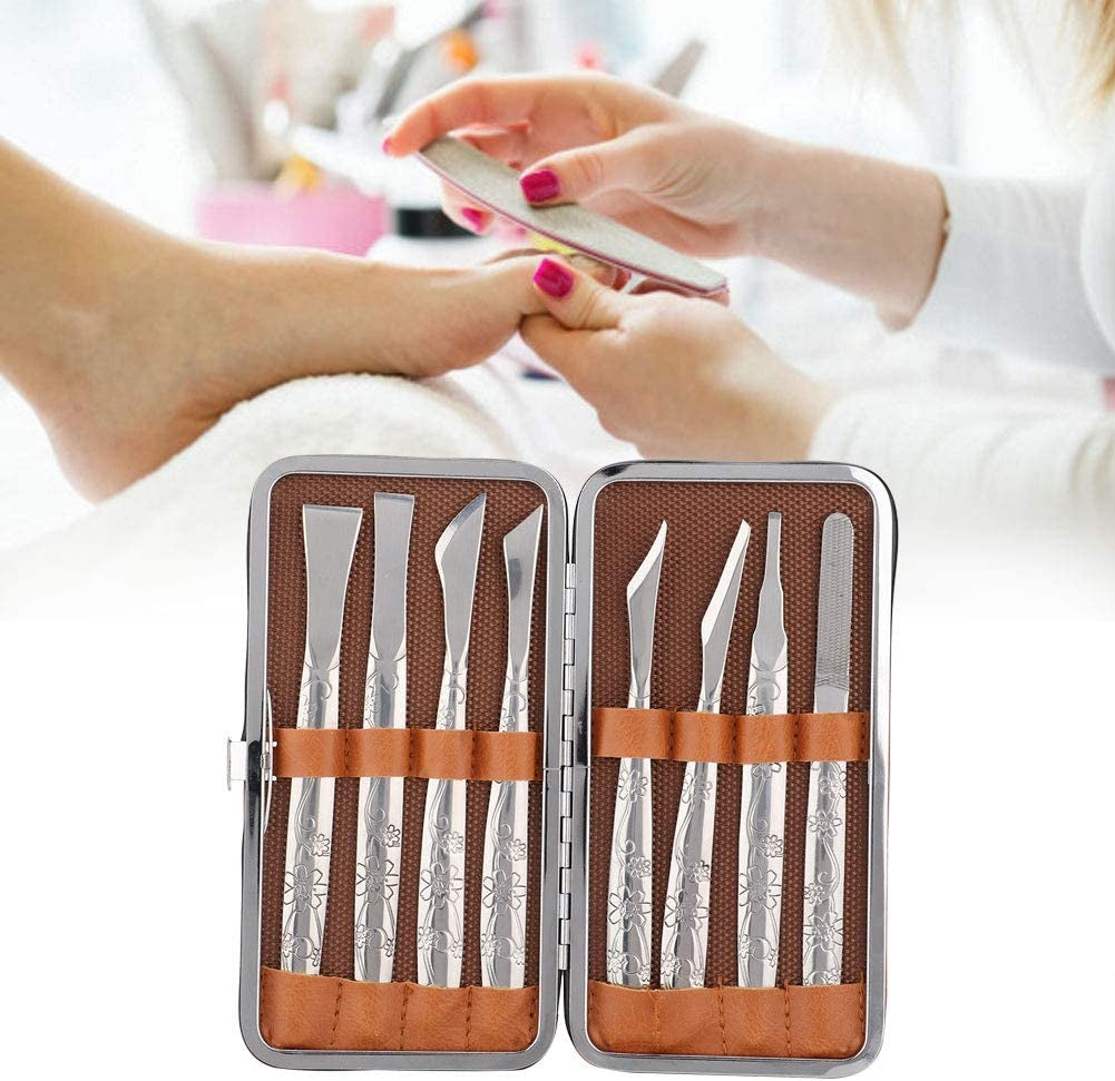 Foot File, 8Pcs Stainless Steel Foot File Dead Skin Horny Remover Foot Callus Shaver Pedicure Tool Set for Women Men Care Feet Health & Beauty > Personal Care > Foot Care Yinhing   