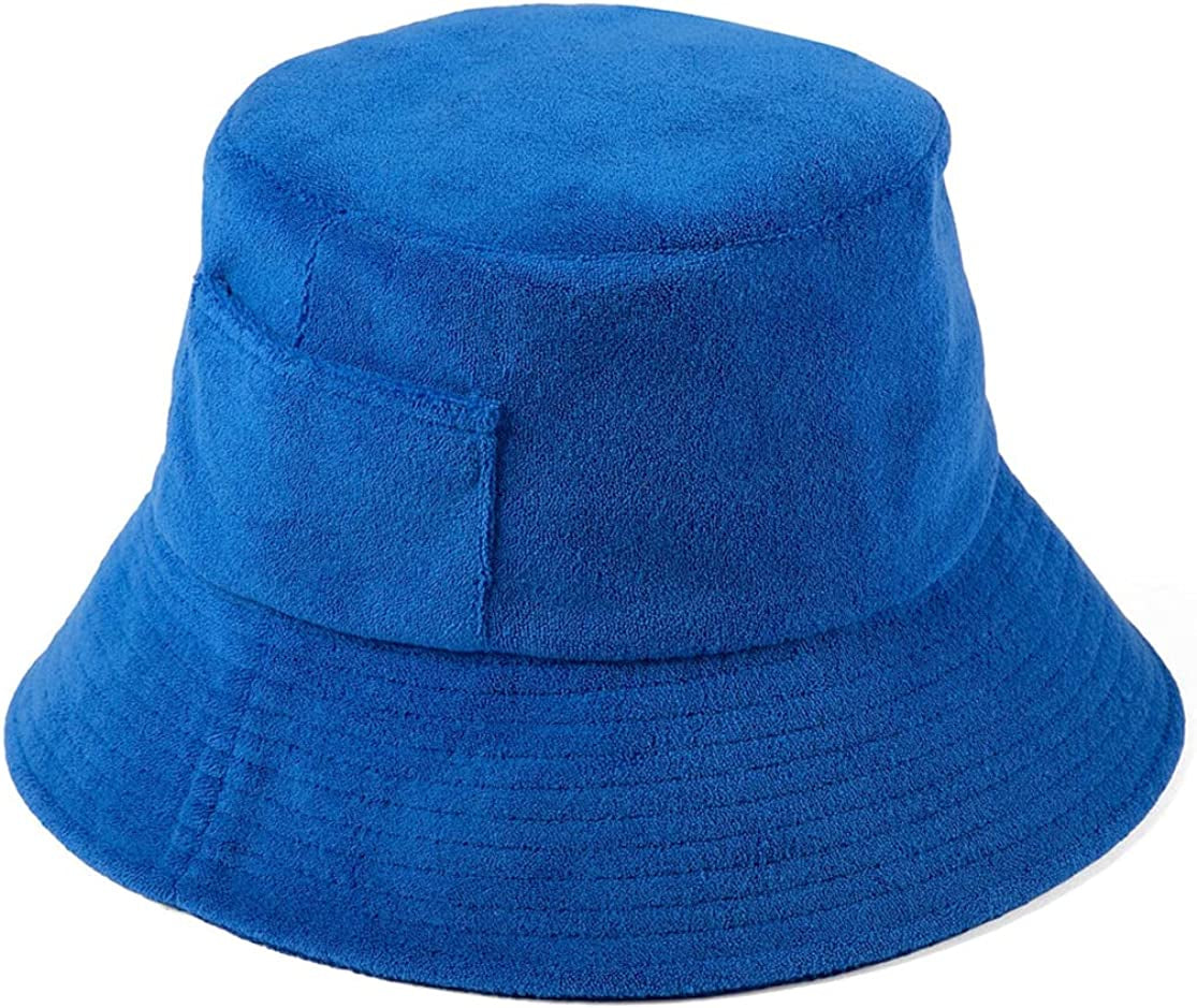 Lack of Color Women'S Wave Terrycloth Bucket Hat Apparel & Accessories > Clothing Accessories > Hats Lack of Color Cobalt Medium-Large 