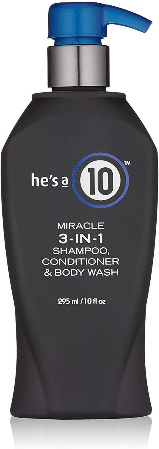 It'S a 10 Haircare He'S a Miracle 3-In-1 Shampoo, Conditioner and Body Wash, 10 Fl. Oz. Health & Beauty > Personal Care > Hair Care It's a 10 Haircare   