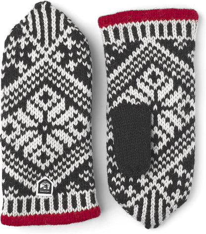 Hestra Unisex Nordic Wool Mitt Insulated Mittens for Cold Weather & Everyday Wear Apparel & Accessories > Clothing Accessories > Gloves & Mittens Hestra Gloves Black/Off White 9 