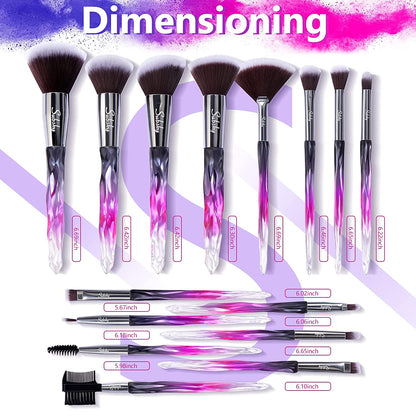 Subsky Makeup Brushes 22Pcs Sparkling Crystal Style Makeup Brushes Set with Makeup Tools, Include 4 Beauty Blenders, Makeup Bag and Brush C Leaner All in One Set Health & Beauty > Personal Care > Cosmetics > Cosmetic Tools > Makeup Tools Subsky   