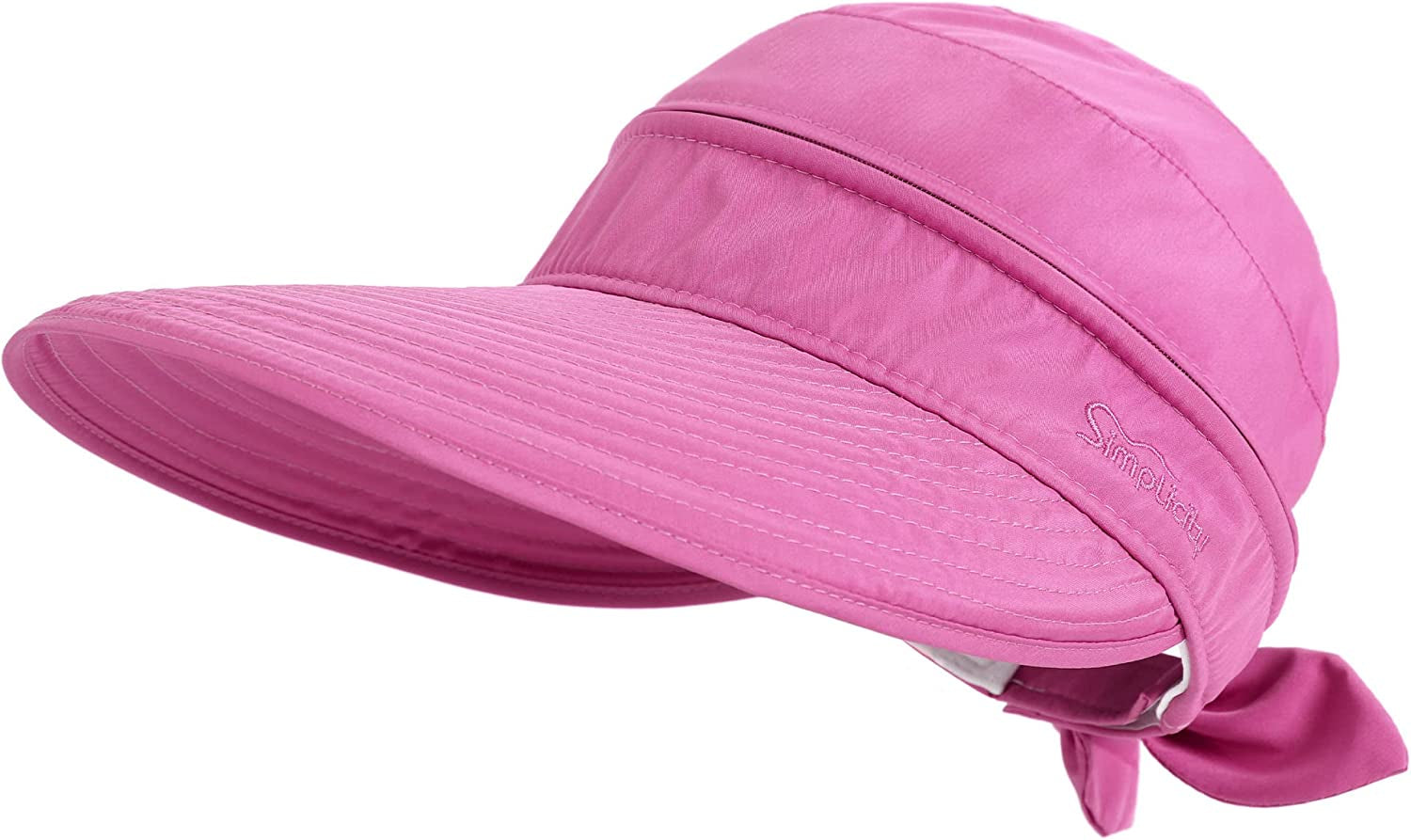 Simplicity Hats for Women UPF 50+ UV Sun Protective Convertible Beach Visor Hat Apparel & Accessories > Clothing Accessories > Hats Simplicity Rose One Size 